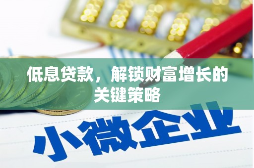 察布查尔锡伯低息贷款，解锁财富增长的关键策略