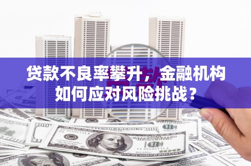 察布查尔锡伯贷款不良率攀升，金融机构如何应对风险挑战？