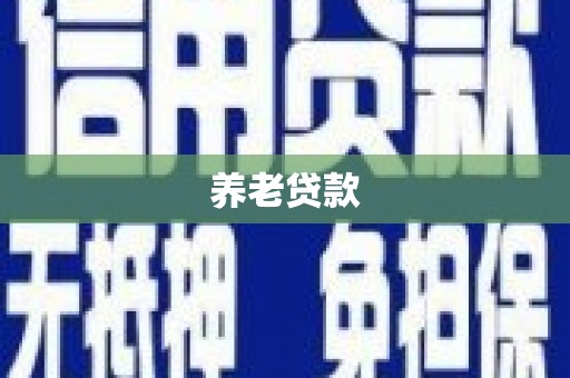 察布查尔锡伯养老贷款
