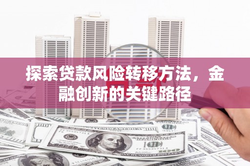 察布查尔锡伯探索贷款风险转移方法，金融创新的关键路径